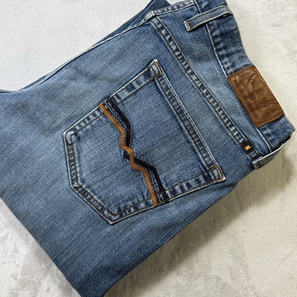 Vintage Lucky Brand Jeans Mens 34 Blue Light‎ Wash Dungaree Straight Leg USA Y2K
